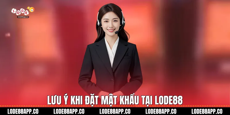 Lưu ý khi đặt mật khẩu tại Lode88